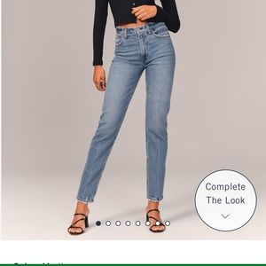 Abercrombie The Mom Jean curve love size 31-12r